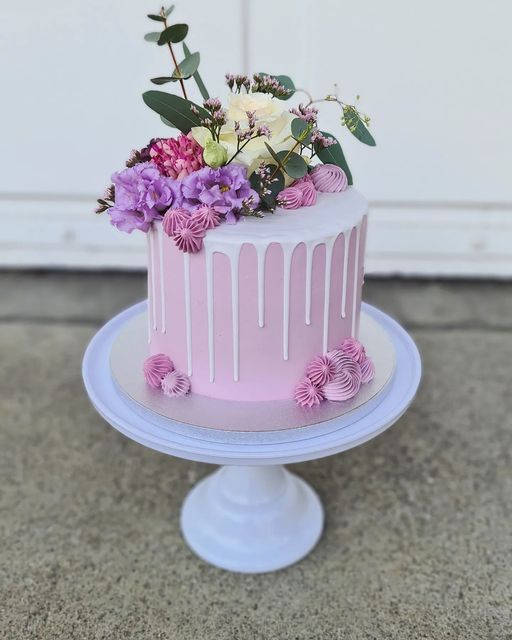 Birthdaycake in lila